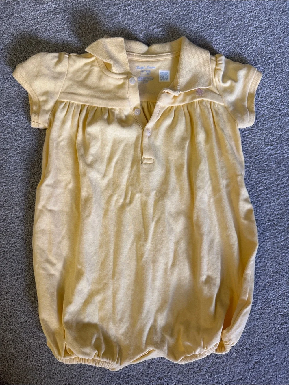 Ralph Lauren Yellow Polo Bubble Romper